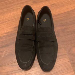 H&M Black Loafers - Faux Suede